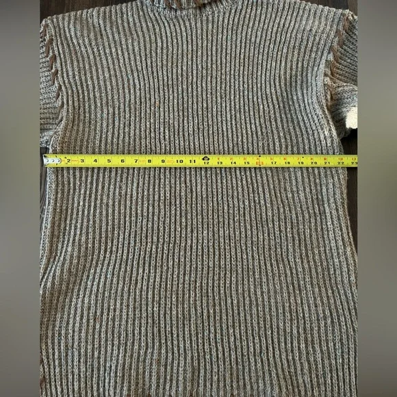 QPS Turtleneck Chunky Wool Sweater XL - Picture 10 of 13